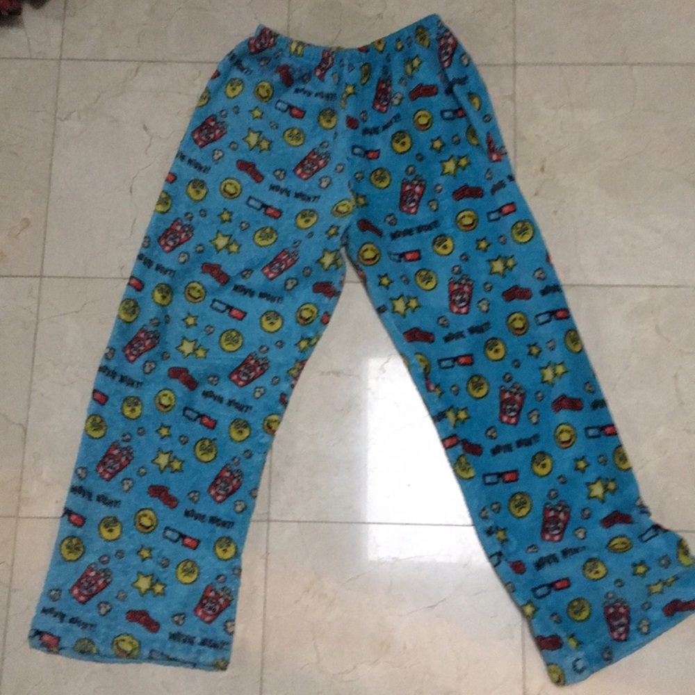 Fluffy movie theater pj pants